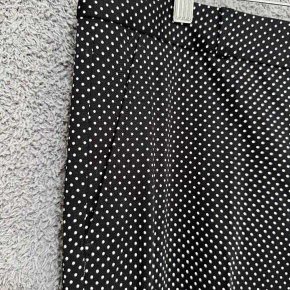 Banana Republic Ryan Slim-Straight Polka Dot pants SIze 14 - Picture 3 of 11